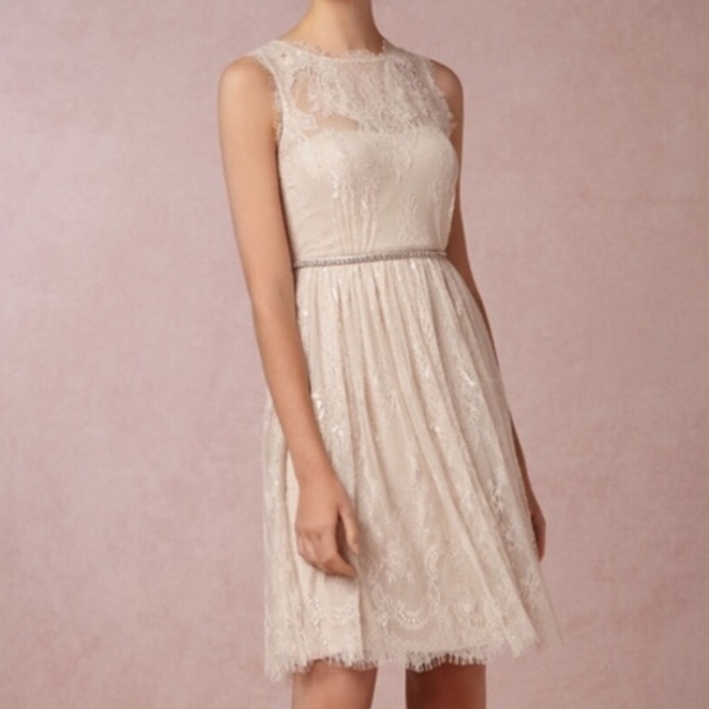 BHLDN Celia Dress in ivory